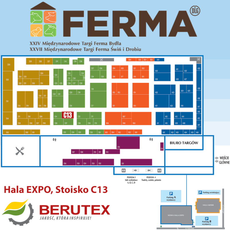 Targi FERMA 2025 - BERUTEX zaprasza na stoisko C13 w Hali EXPO
